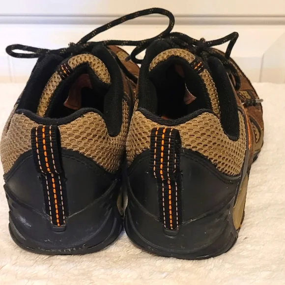 Merrell Men's Athletic Shoes in Brown and Orange - Picture 4 of 7